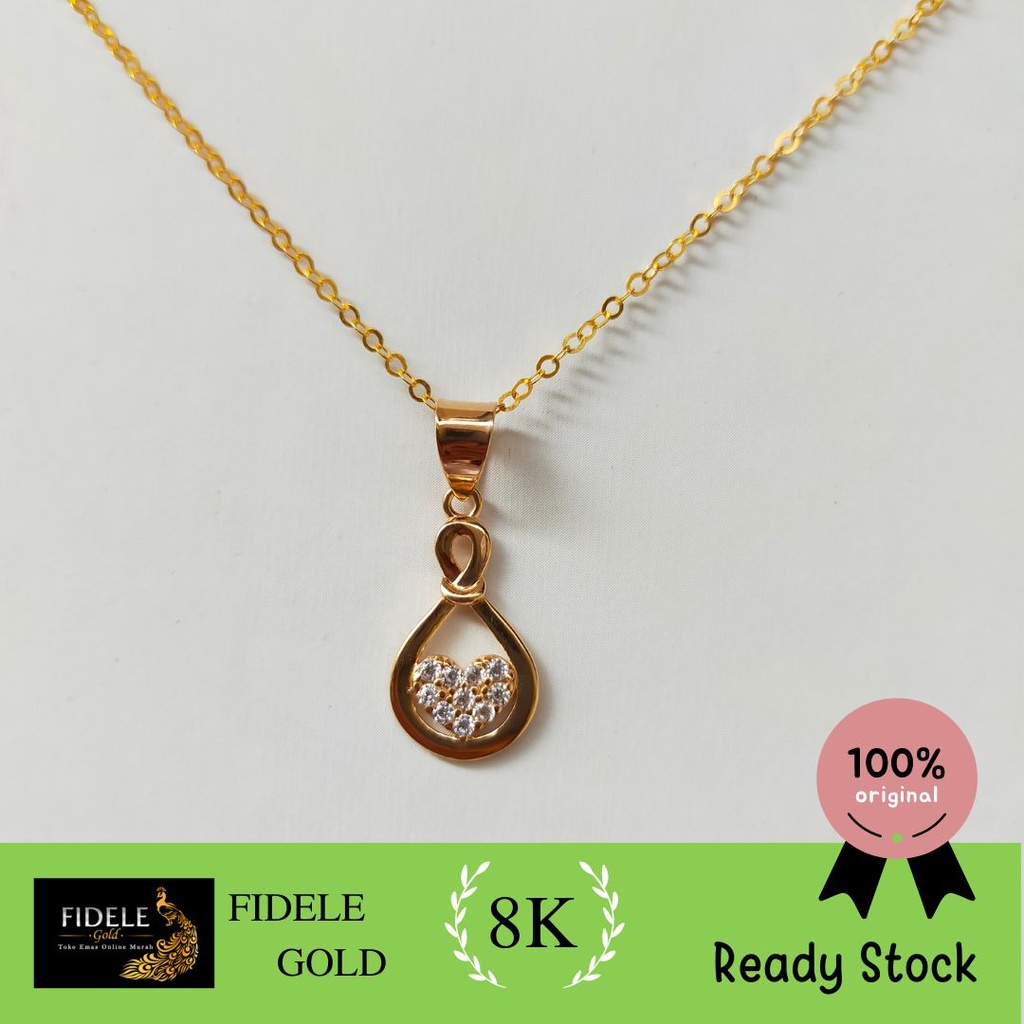 Liontin cantik emas kadar muda emas 375