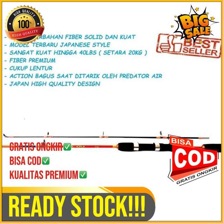 Joran Fiber Sda 150 Japan Style Kekuatan 60Lbs High Quality Kuat