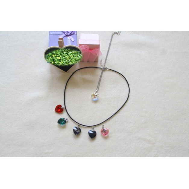 Heart Crystal Swarovski Kalung