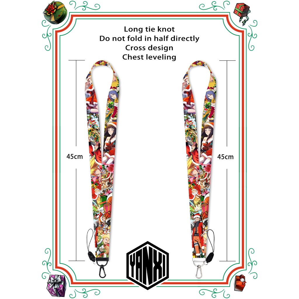 Tali lanyard Motif Naruto Sasuke Untuk Handphone