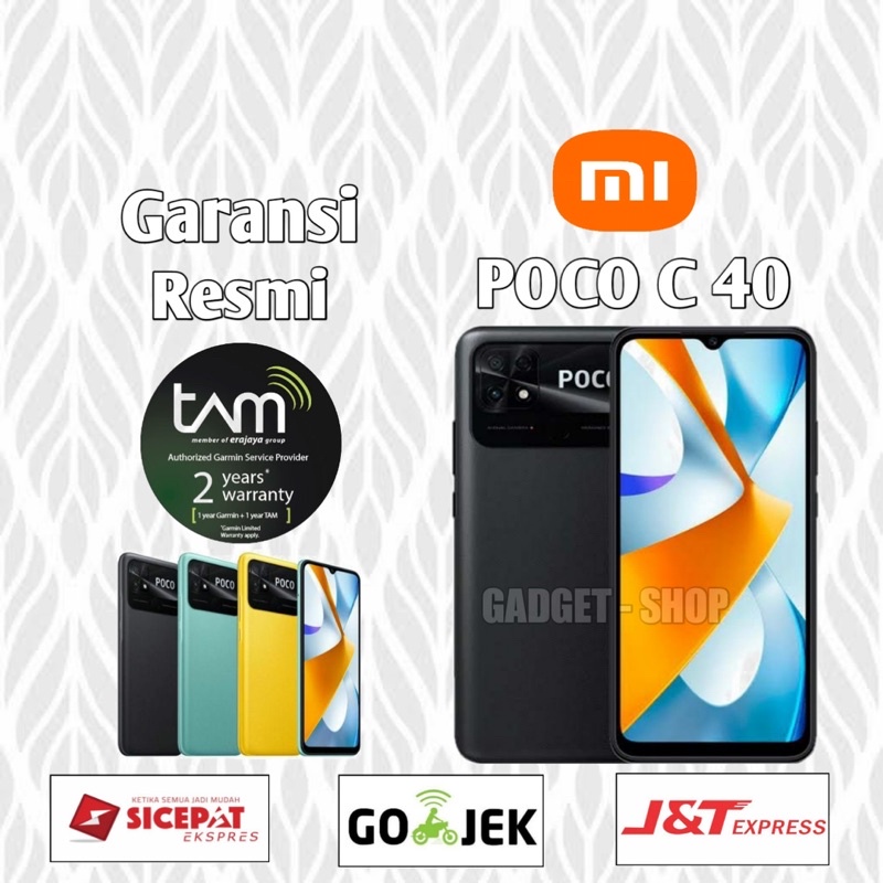 POCO C40 3/32 4/64 Garansi resmi tam 1 th