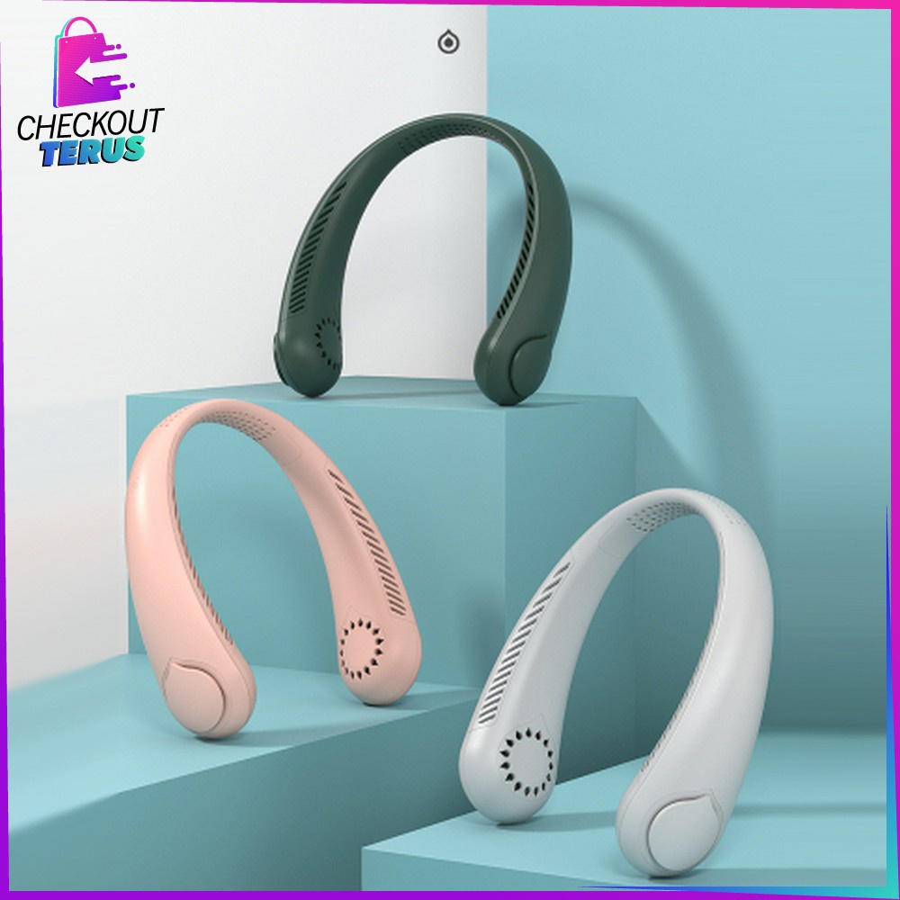 CT C541 Kipas Angin Kecil Isi Ulang Portable USB Rechargeable Kipas Angin Mini Gantung Leher Isi Ulang