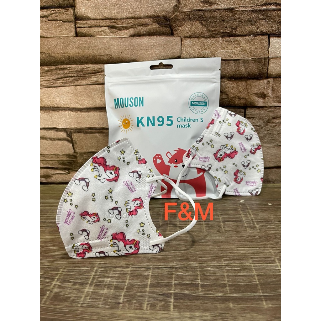 Masker Kn95 Anak Mouson / Masker Motif Anak Isi 10pcs