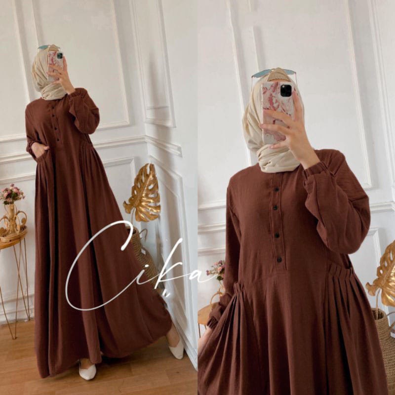 GAMIS CRINKLE PREMIUM CIKA DRESS MAXY