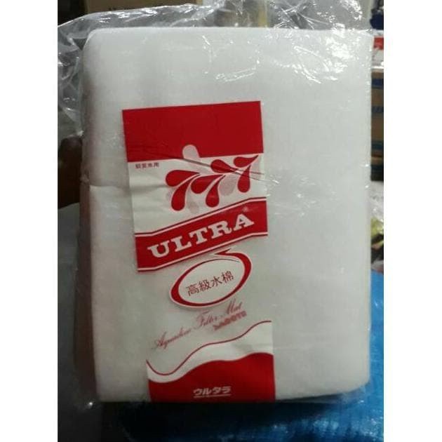 Kapas Ultra Merah Besar Jumbo 1x2m Media Filter Busa Kapas Aquarium
