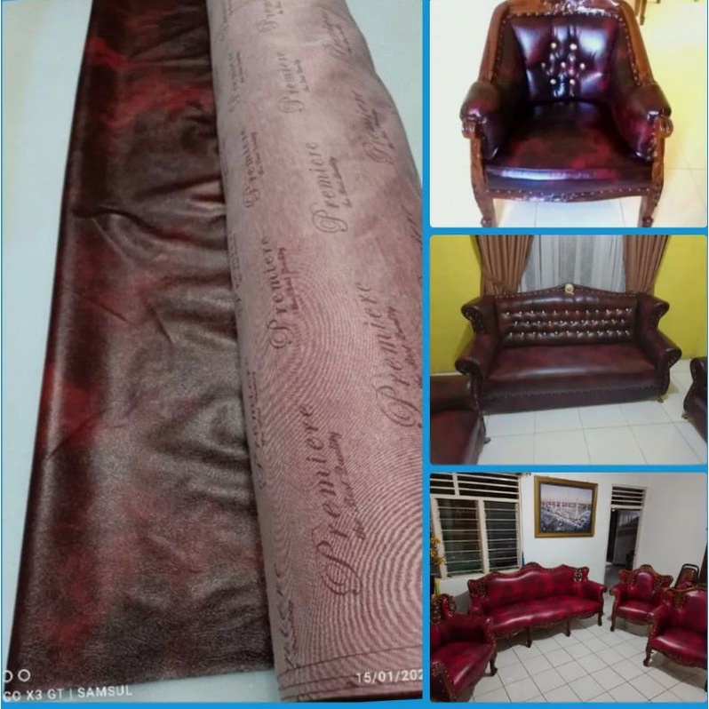 Oscar Motif bercak/kain Oscar/ bahan jok kursi/meteran(0.5)
