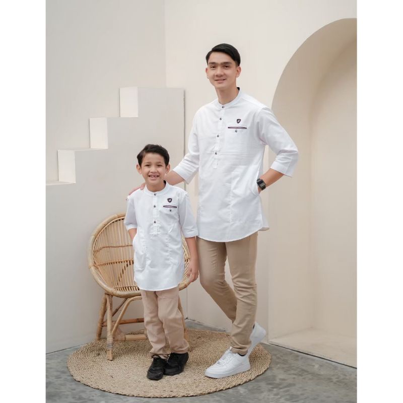 Koko kurta couple ayah anak KASTAMONU katun madinah