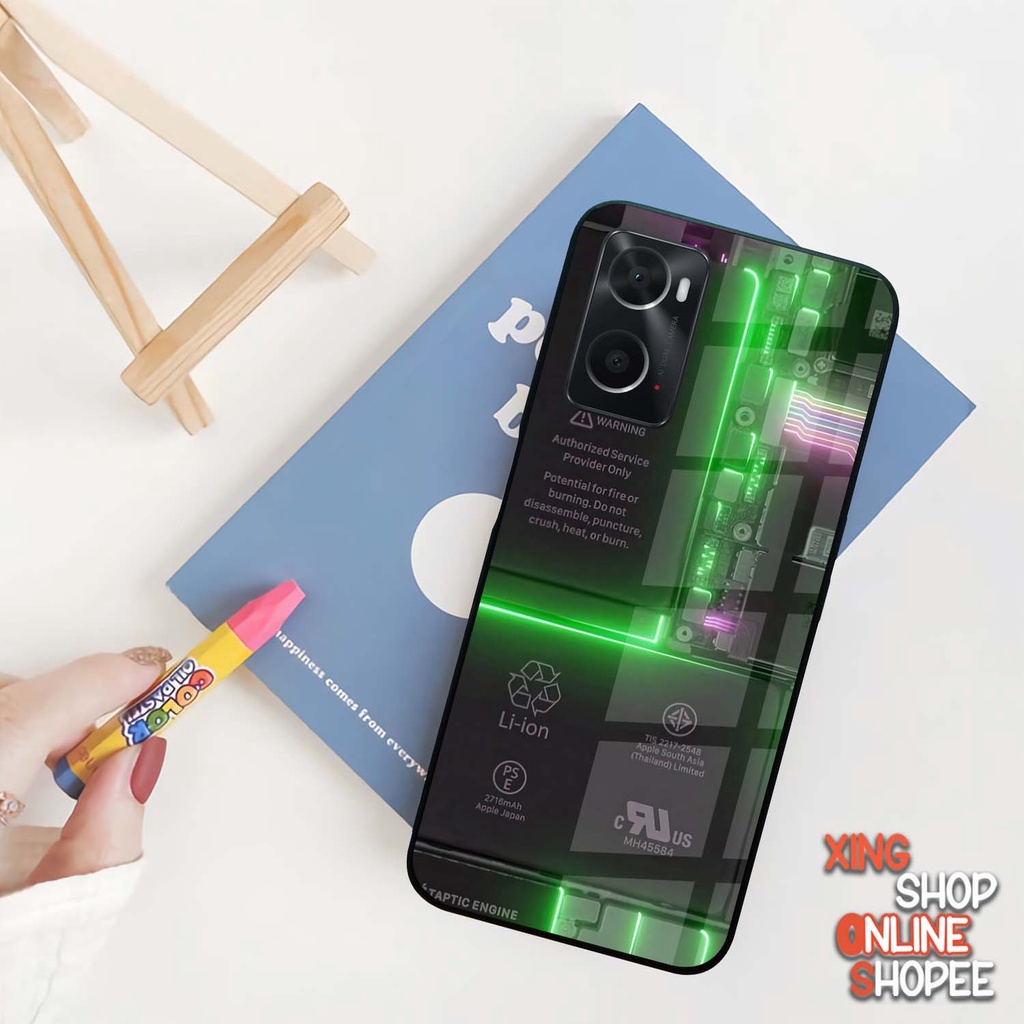 [SP43] Case Kilau Oppo A76 A96 | Casing Hp Glossy | Motif Mesin