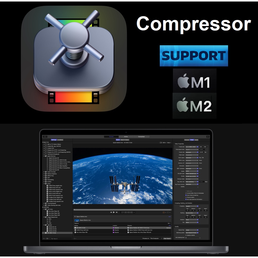 Compressor Apple Mac Support M1/M2