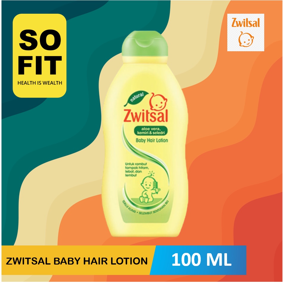 Zwitsal Baby Hair Lotion Aloe Vera Kemiri Seledri 100 &amp; 200 ml / Pelebat Rambut Bayi