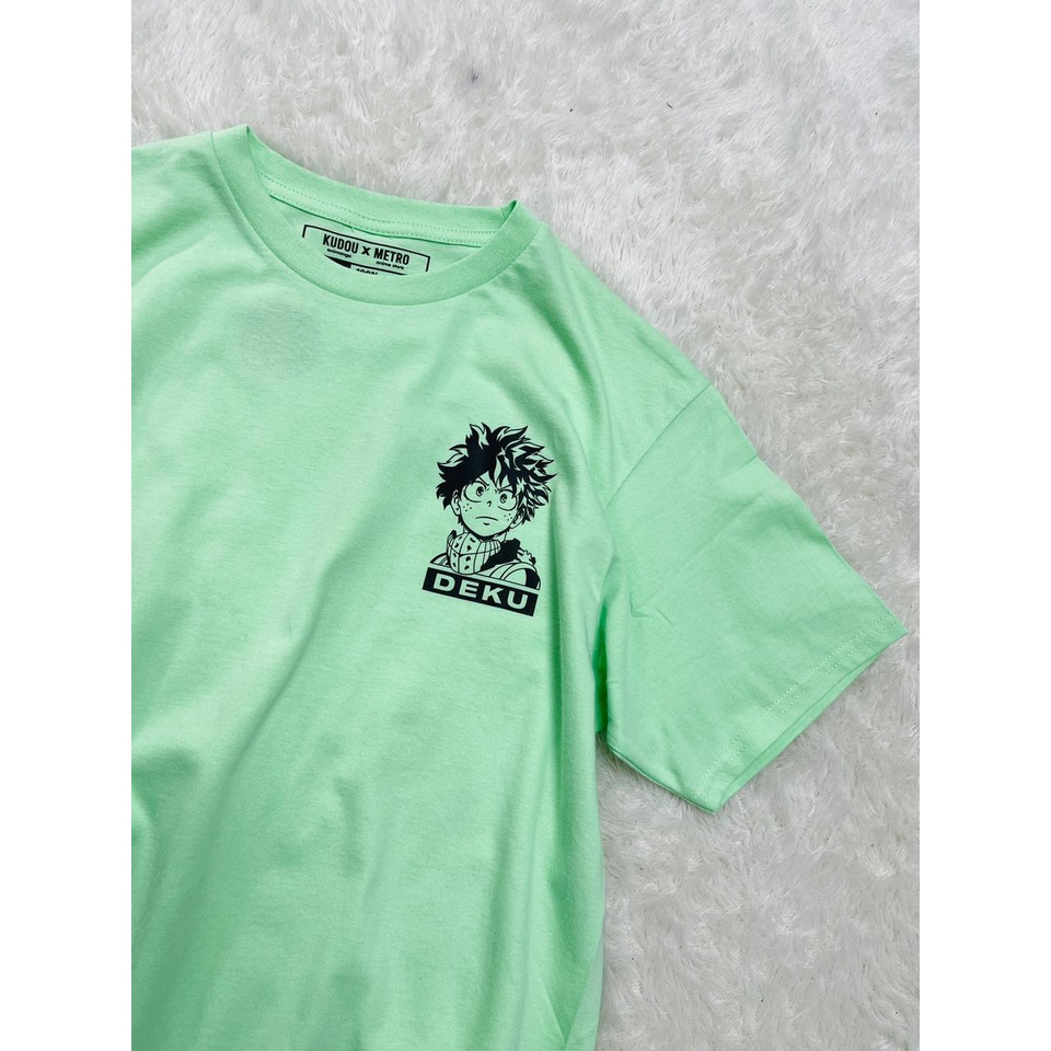 Tshirt Deku Quirks Green Anime Manga Boku No Hero Academia BNHA Premium Unisex