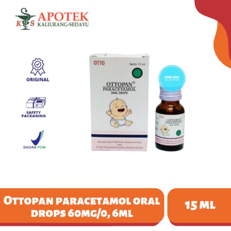 Ottopan Paracetamol Oral Drops 60mg/0, 6ml