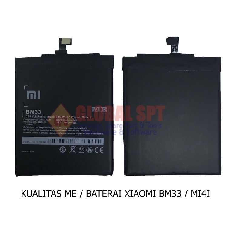 KUALITAS ME / BATERAI XIAOMI BM33 / BATRE MI4I / BATERE