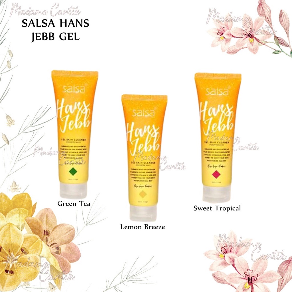 ✿ MADAME ✿ SALSA HANS JEBB GEL SKIN CLEANSER PERONTOK DAKI LULUR TANPA BILAS BPOM