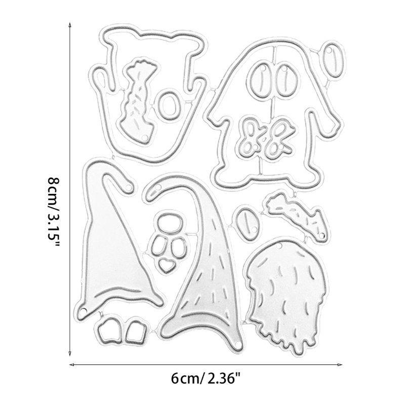 Cetakan Stensil Cutting Dies Motif Boneka Faceless Bahan Metal Untuk Scrapbook / Craft DIY