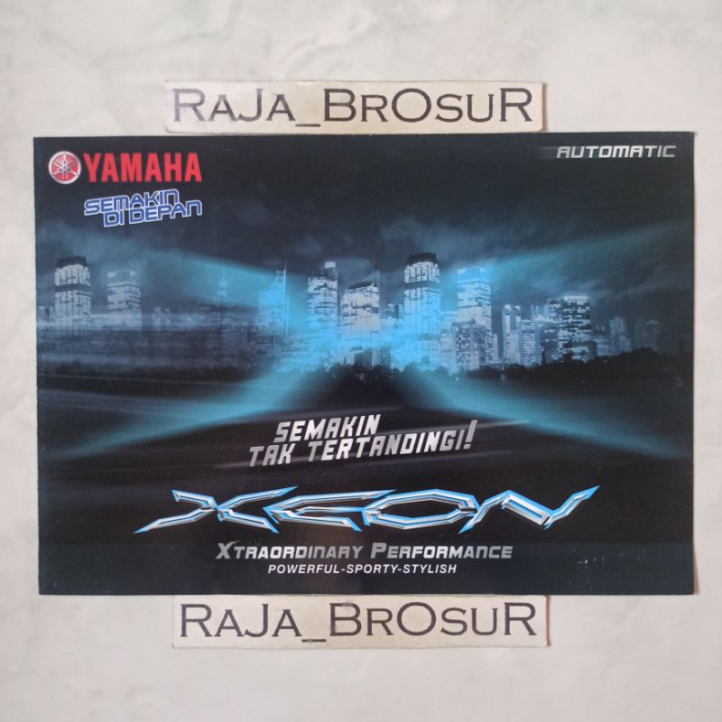 Poster brosur katalog leaflet Yamaha Xeon Karburator Karbu 2010