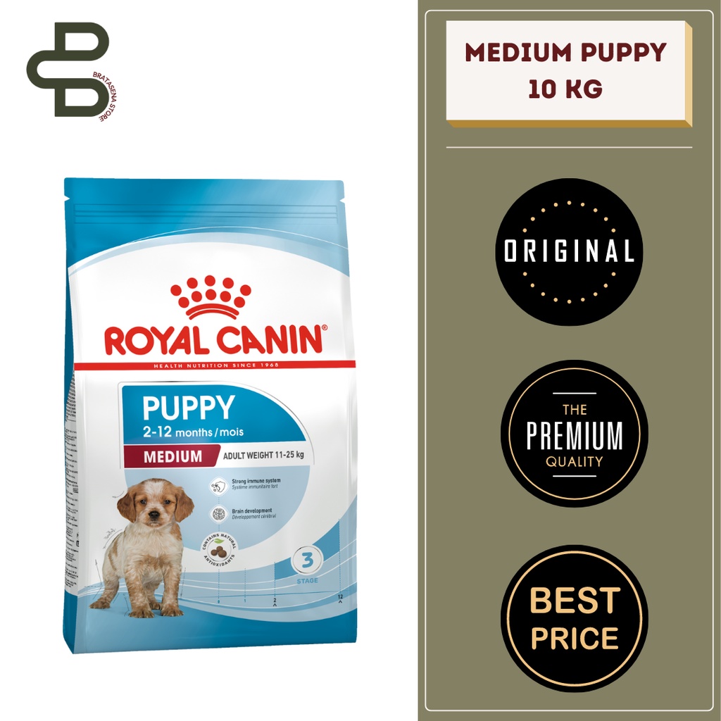 ROYAL CANIN MEDIUM PUPPY / MEDIUM JUNIOR 10KG FRESHPACK (KHUSUS GOJEK/GRAB)