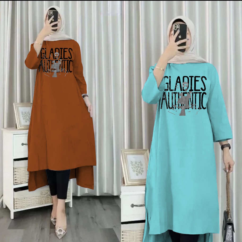 GR LONG TUNIK TERBARU BASIC / MIDI DRESS JUMBO BABYTERRY SR537