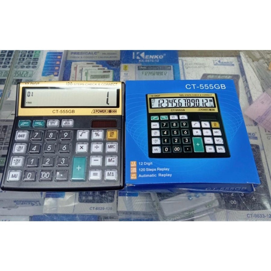 Kalkulator 12 Digit / Calculator / Alat Hitung Citizen CT 555GB | cunvalla