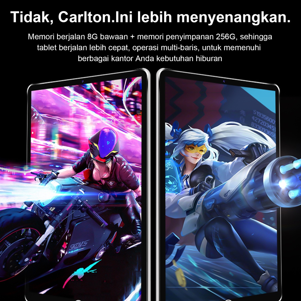 ?Pembayaran COD? tablet PC S11 5G Baru 12GB + 512GB Android 8.0 inci Tablet Layar Penuh 8000mAh P20 Layar HD 5GWifi Dual SIM Dual Standby iPad