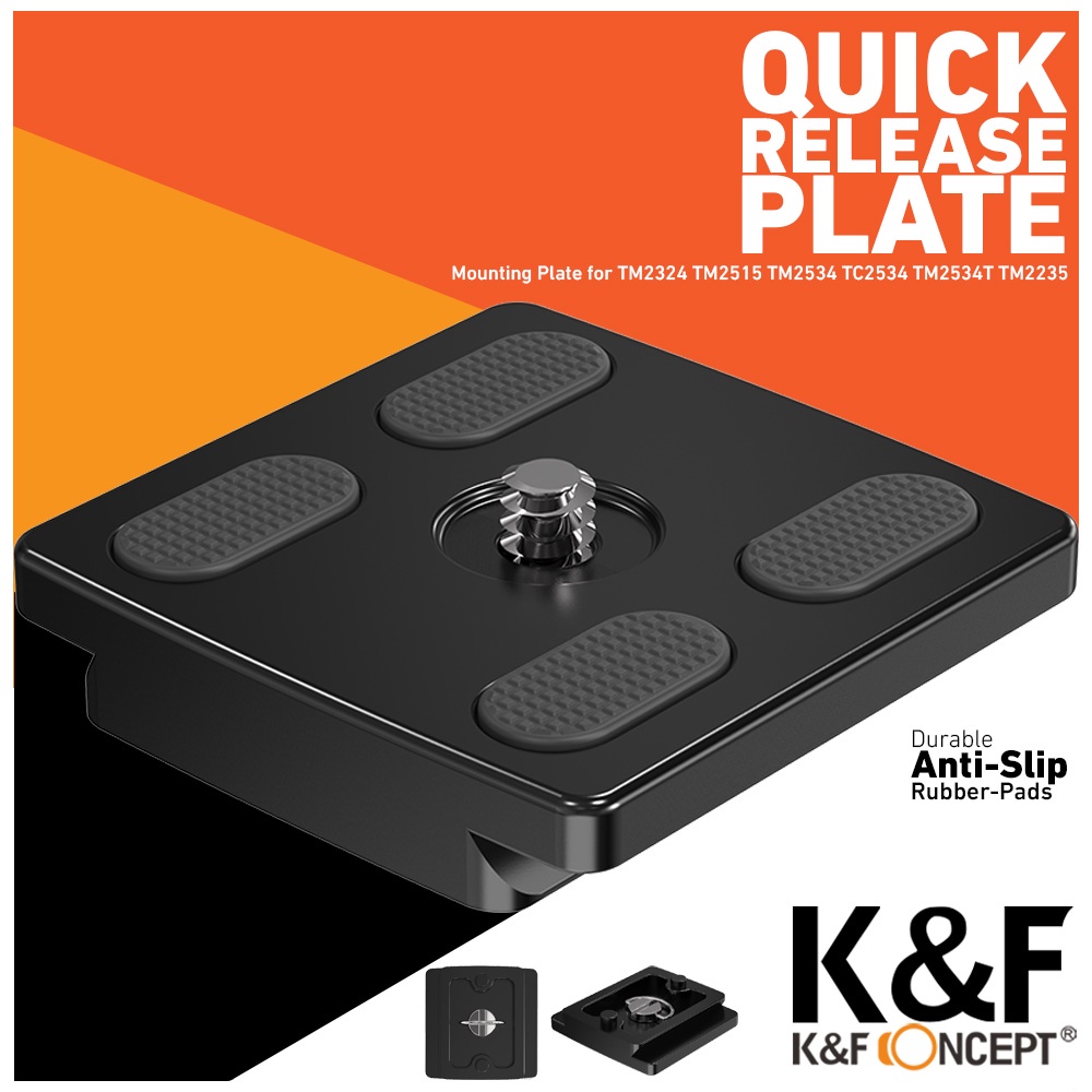 K&F Concept Quick Release Plate for TM2324 TM2515 TM2534 TC2534 TM2534T TM2235 Tripod