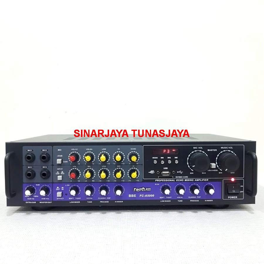 Amplifier First class 5000 bisa pasang sampai 5 spiker FCA 5000 A5000