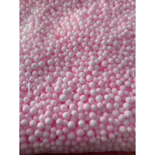 styrofoam butiran warna warni untuk isian kotak kado