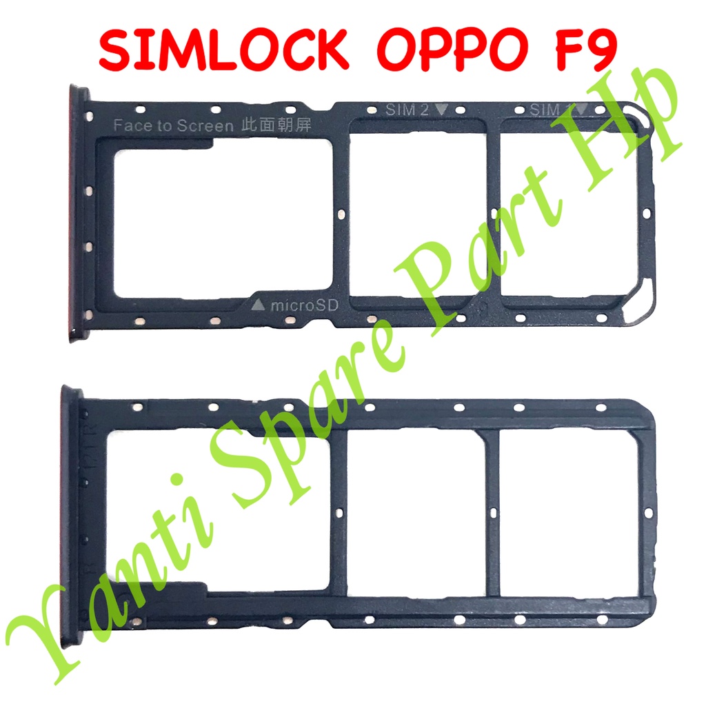 Simtray Sim Lock Oppo F9 Original Terlaris New