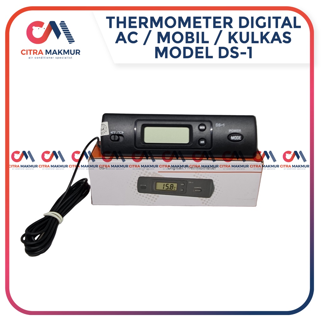 Thermometer Digital Ruangan MObil Kulkas AC Pendingin Ruangan Elitech DS 1 Sensor pengukur ukur suhu