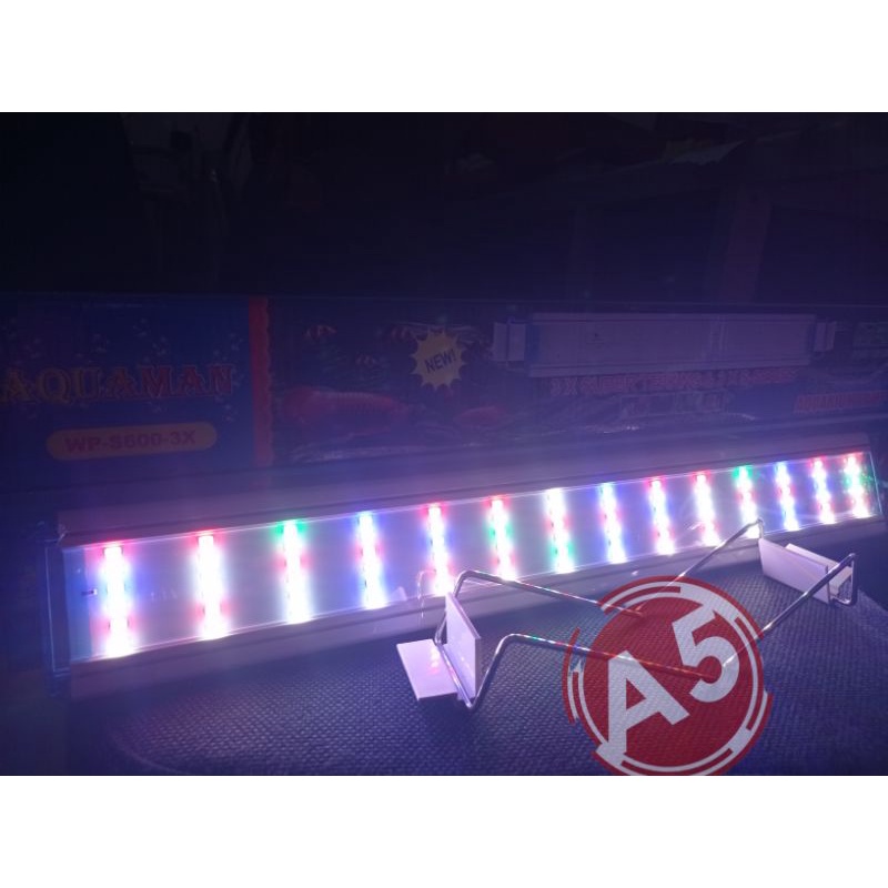 PROMO MURAH LAMPU AQUASCAPE LED AQUARIUM LAMP AQUAMAN WP S 600 3X