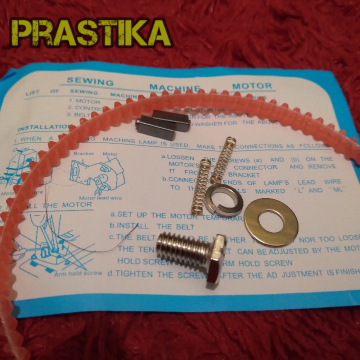 fanbel Vanbelt Spare Part Mesin Jahit Mini / Timing Belt / Arang Dinamo Mesin Jahit