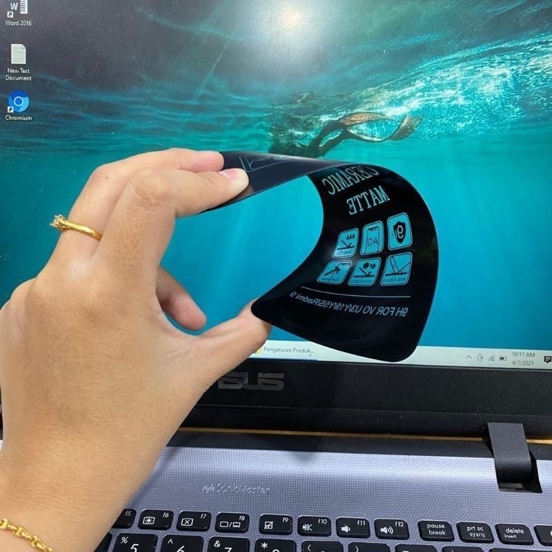 CERAMIC BLUE MATTE X1AOM1 REDMI 9A / REDMI 9A SPORT / REDMI 9C /REDMI 9C NFC ANTI GORES BLUE