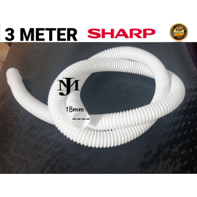 [ 3 METER ] Selang Masuk Air Mesin Cuci / Selang Inlet Mesin Cuci Sharp 2 Tabung