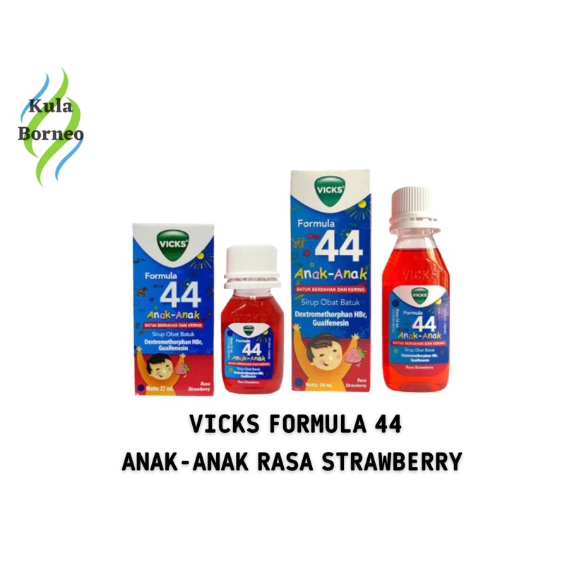 Jual Vicks Formula 44 Anak Anak Sirup Obat Batuk Rasa Strawberry