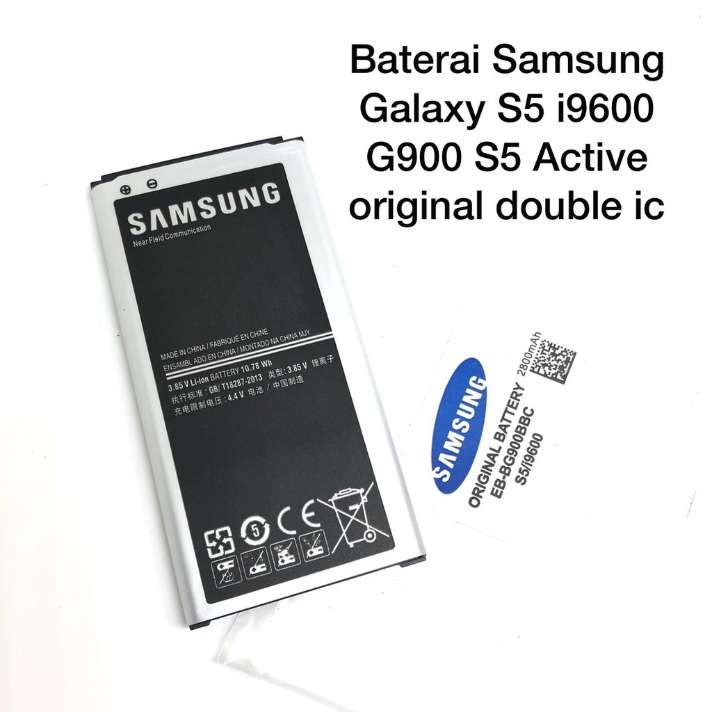 BATRE BATTERAY BATTERY SAMSUNG S5 i9600 G900 Model EB-BG900BBC ORIGINAL NON PACKING