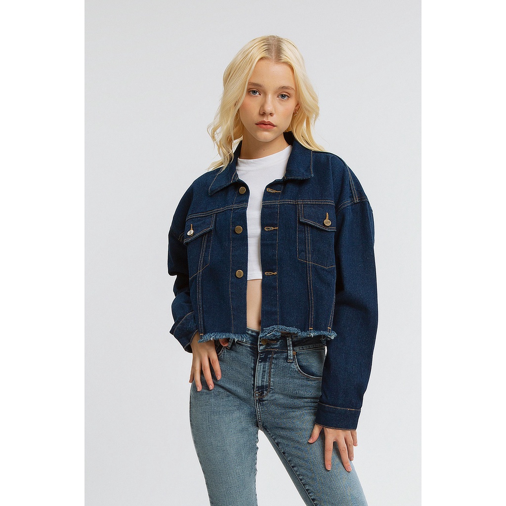 Its Monday Blues Bomb Squad Dara denim jacket