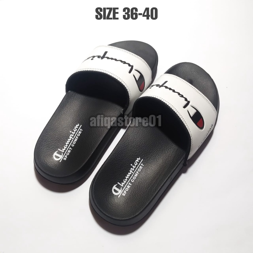 Sandal Distro Pria Wanita Slip On Slide Anti Slip Terbaru Size 36-40