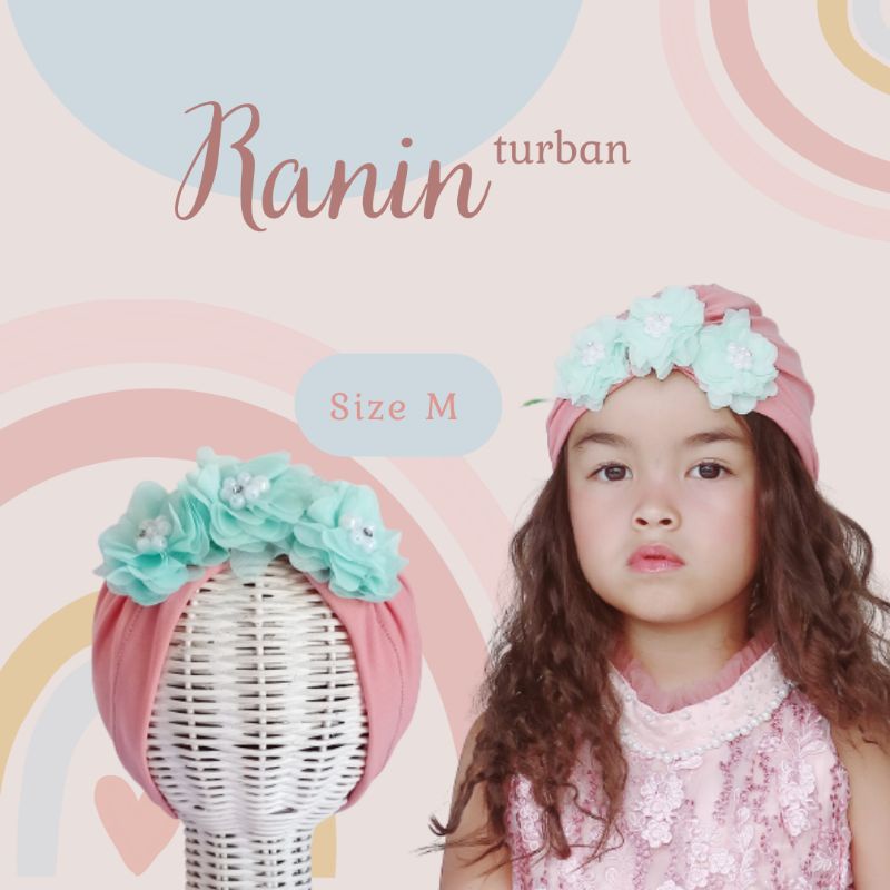 Ranin Turban | Turban Anak Turban Baby Turban bayi Turban anak perempuan Turban Newborn Turban Bunga
