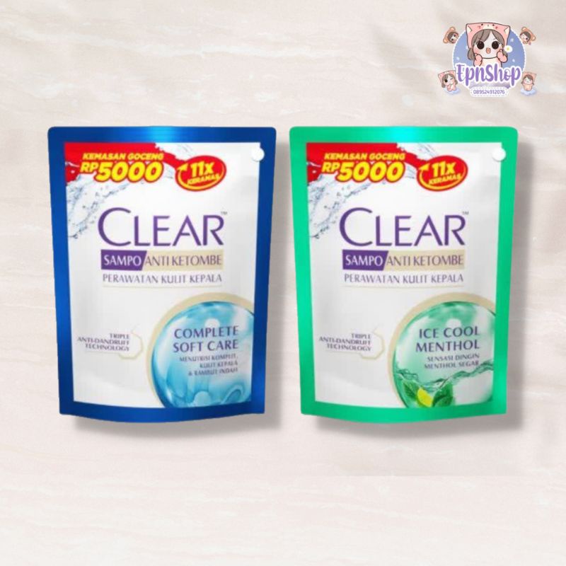 CLEAR SHAMPOO 55ML / SHAMPO CLEAR POUCH