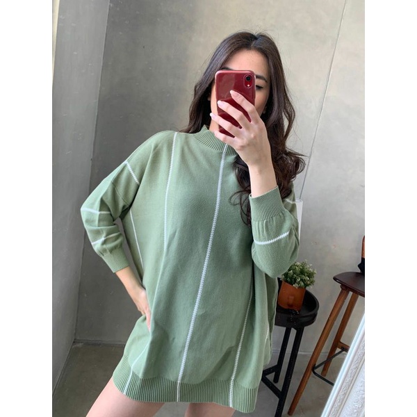 NOONA OVERSIZE TOP - ATASAN KATUN RAJUT WANITA