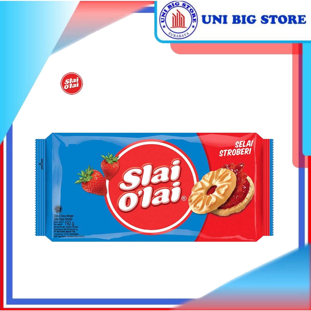 

Slai Olai O Lai Biskuit Susu Selai Strawberry 192 gr Roma Biscuit