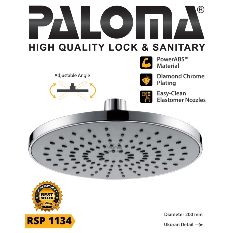 Jual Paloma Rsp Kepala Rain Shower Head Shower Kamar Mandi