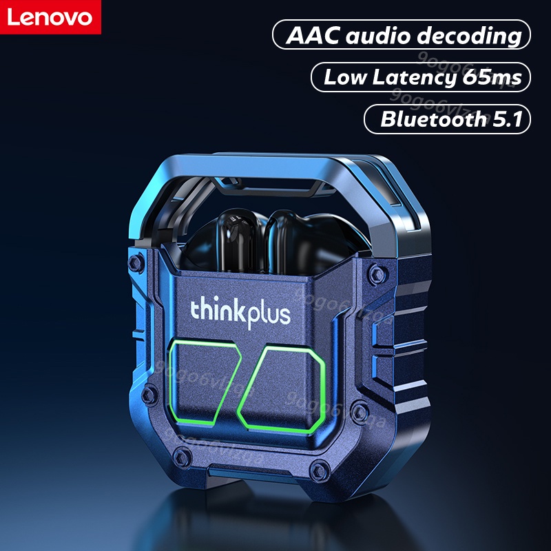 Thinkplus Headset Bluetooth 5.3 TWS Gaming Earphone Low Latency with Mic Noise Cancelling Kompatibel