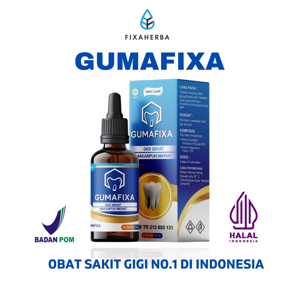 Obat Sakit Gigi - GUMAFIXA KALIMANTAN - Herbal Ampuh Tanpa Bahan Kimia