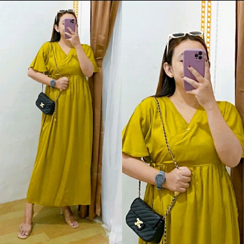 Daster Kimono Model Tangan Lonceng Bahan Adem Dan Halus