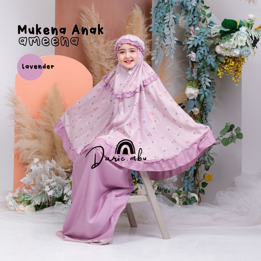 Mukena Anak Kombinasi Ameena Katun Rayon Premium