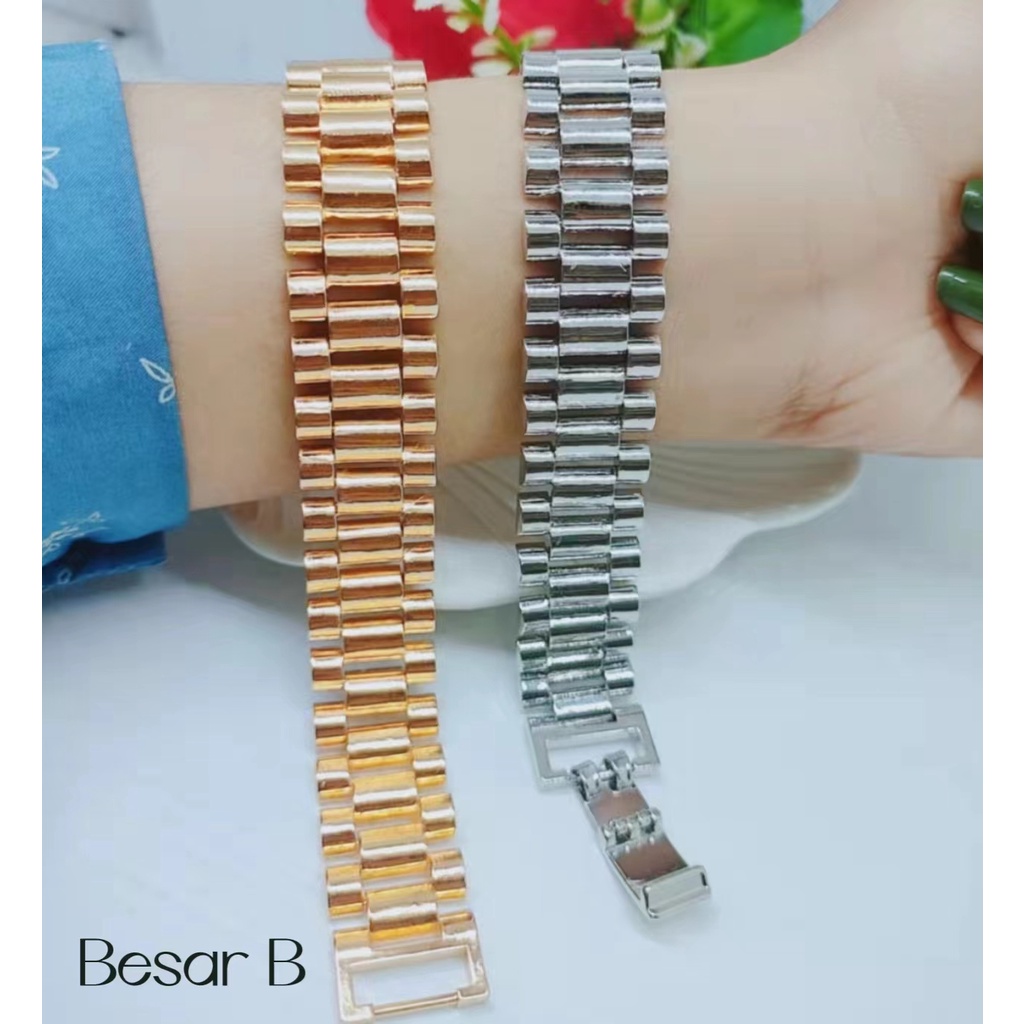 Gelang rantai baru (besar 16mm,sedang 12mm)