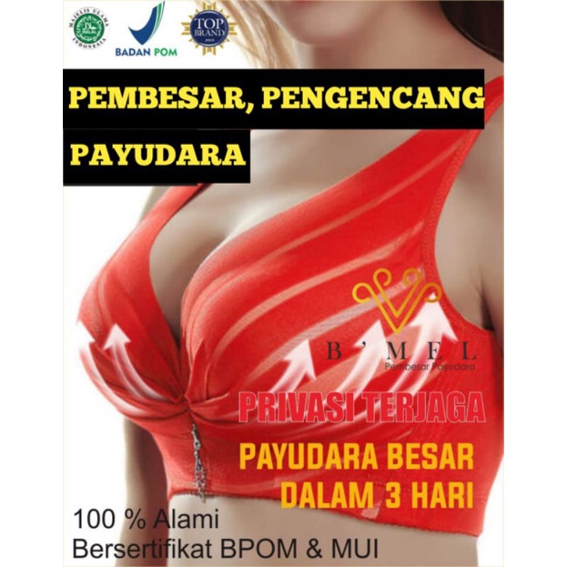 BOOBS Suplemen Pembesar Payudara Ampuh Permanen Cepat bpom Montok Padat dan Kencang alami.
