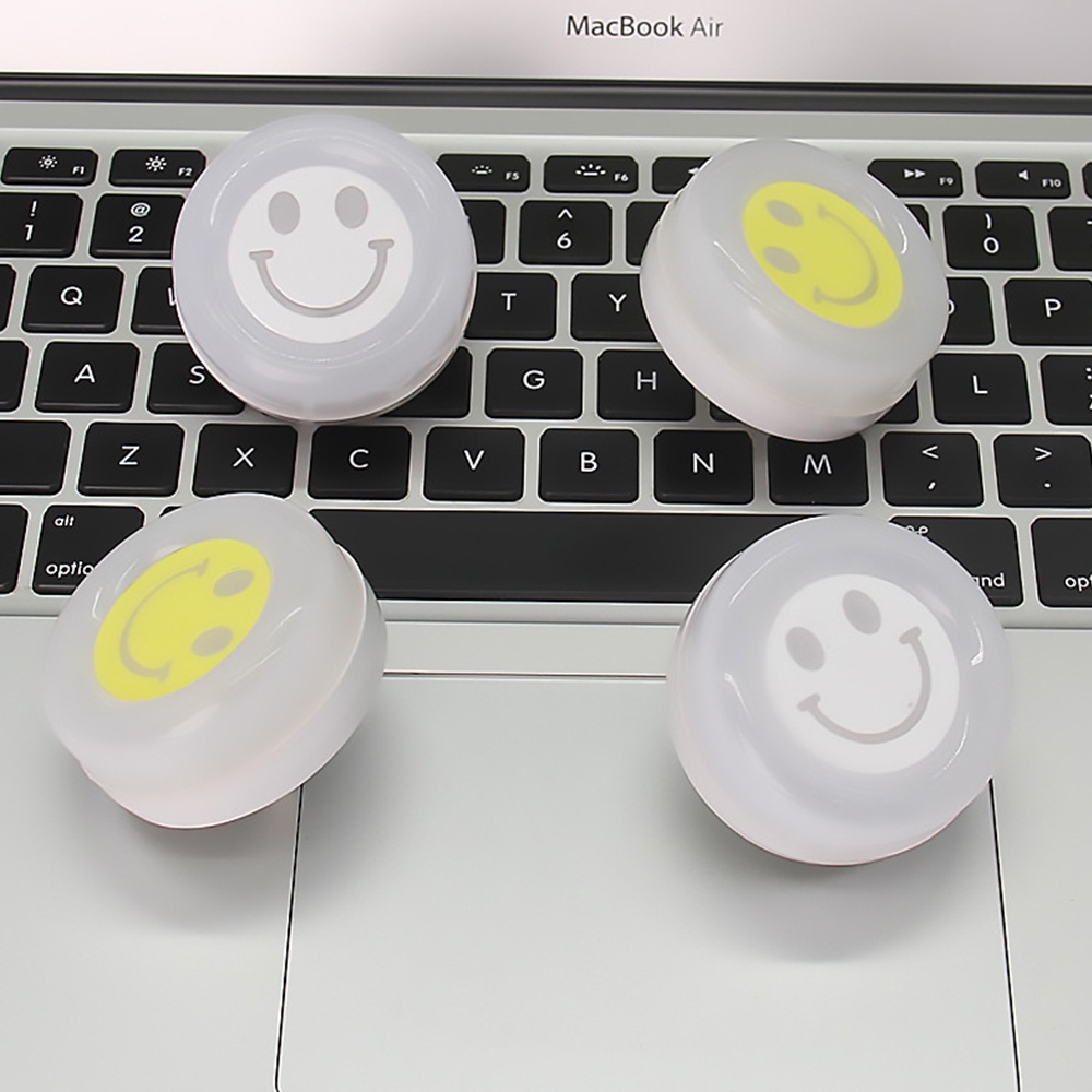 Lampu Malam led mini Bentuk smile Dengan Colokan USB Untuk Samping Tempat Tidur