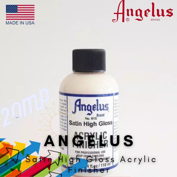 

Angelus Satin High Gloss 615 Acrylic Finisher 40z 118ML USA